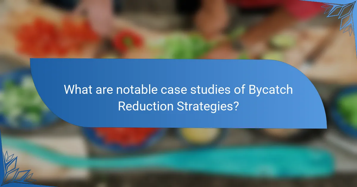 What are notable case studies of Bycatch Reduction Strategies?